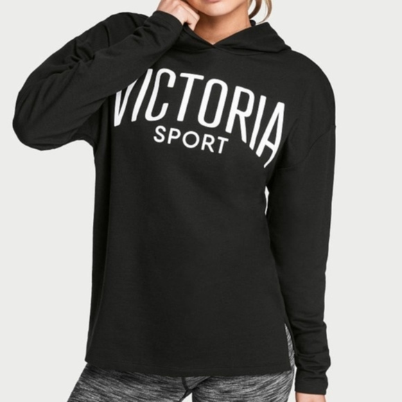 Victoria's Secret Tops - VS Sport Hoodie Black w/white